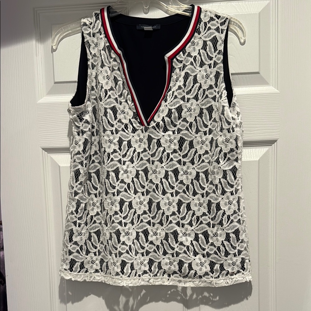 Lace V-Neck Top